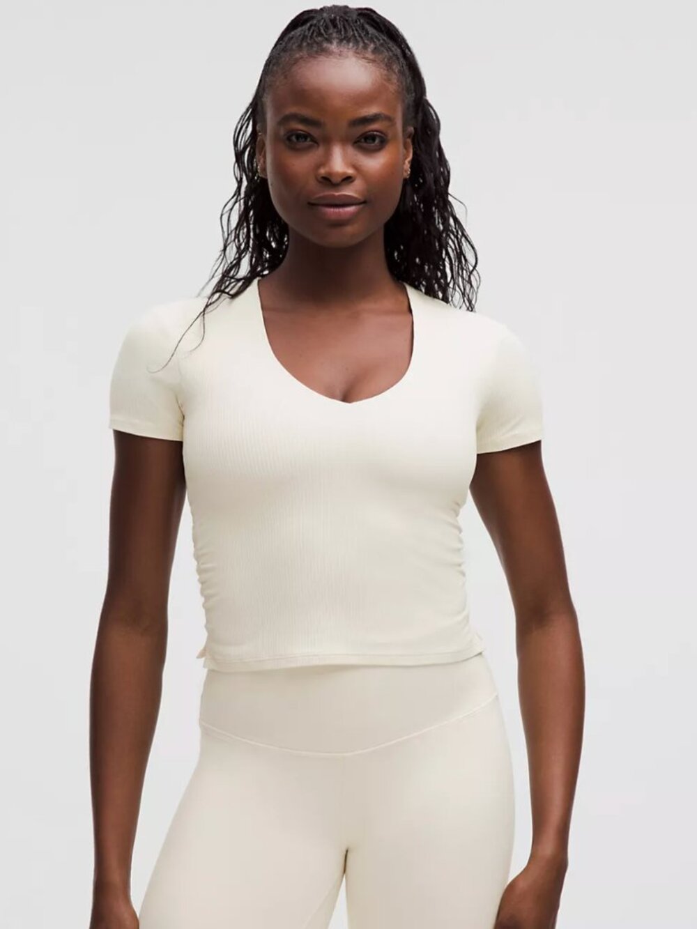 NEW Lululemon All It Takes Ribbed Nulu V-Neck T-Shirt